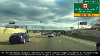 Detroit, Michigan I-75 SB - M-39 NB