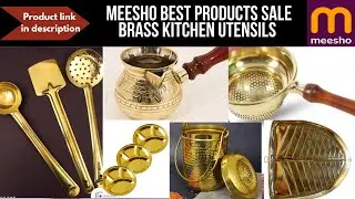 Upgrade kitchen with Brass utensils 🎷🎺🤩👯&zwj;♀️#kitchen #meesho #home #homedecor 