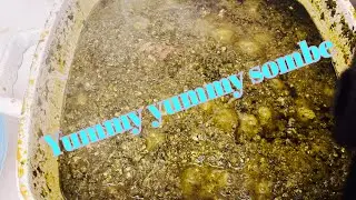 Learn how to make sombe (cassava leaves)and beans