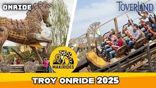 Troy onride 2025 frontrow | attractiepark toverland