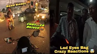 Road range 🤬 led eyes bag public reactions 😱 crazy scene hogya 🤯 Aprilia vs R15 hyper ride 🥵