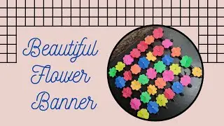 FLOWER BANNER | Easy Newspaper Flower Banner | Paper Art By Shine's Craft