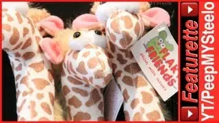 Giraffe Stuffed Animal Plush Toys For Baby & Toddler Presents or Gift Toy Bags w/ Other Animals