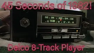 1982 GM Delco AM-FM Stereo 8-Track Player