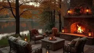 Relaxing Holiday Jazz in a Cozy Christmas Cabin🎄Gentle Jazz & Warm Crackling Fireplace for Sleep #4