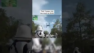 Tie-Fighter flies way too close!!! #starwars #tiefighter #battlefront2 #meme #stormtrooper #fake