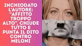 Individuato l&rsquo;autore del manifesto di Meloni coi baffetti: affitto troppo alto e accusa al governo
