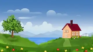Vector Style Landscape in Krita