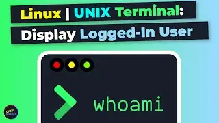 Linux | UNIX Terminal: How To Display The Name Of A Currently Logged-in User - whoami
