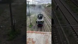 BR 52 von Oben Dampflok Eisenbahnerlebnistage Falkenberg Elster