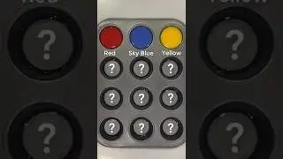 Create 9 Colours from Red❤️, Sky Blue💙 and Yellow💛=❔ #satisfying #asmrcolormixing #relaxingcolor