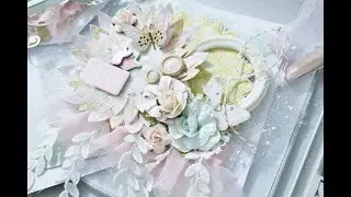 Gorgeous Shabby Chic Banner Reneabouquets Project Share Crate Paper Prima Scrap Diva Designs Dies