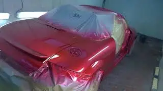 AUDI TT FULL RESPRAY IN APPLE RED CANDY