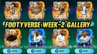 OFFICIAL STATS & SHARDS VALUES FOR FOOTYVERSE WEEK-2 PLAYERS || FCMOBILE FOOTYVERSE -2 BEST PLAYERS