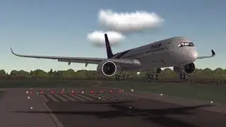 -27fpm A350-900 landing #swiss001landing #aslanding #buttermachineaviation