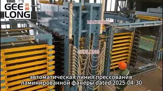 Film face laminated plywood hot pressing line