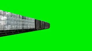 RUNNING TRAIN GREEN SCREEN ANIMATION VIDEO V.R. GREEN SCREEN