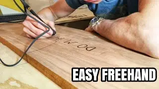 (Basics) How TO Wood Burn Words Free Hand