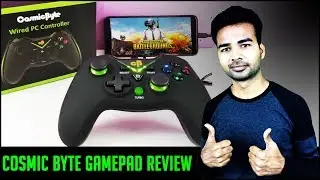 Cosmic Byte Wired PC Controller Unboxing and Review on Android Smartphone | HINDI
