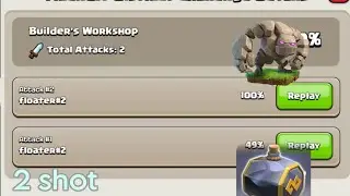 It's time to builder workshop 2 shot with mountain golem and skeleton spell