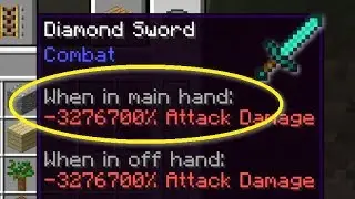 What Happens with NEGATIVE Attack Damage in Minecraft!