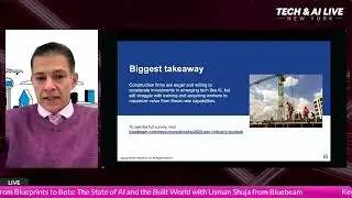 Usman Shuja at Bluebeam on The State of AI at Tech LIVE New York 2024