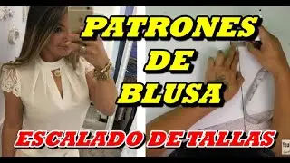 🧵Patrones de blusa👚 Con Escalado de Tallas📏