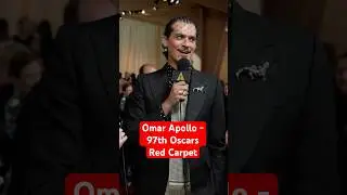 Amelia Dimoldenberg Tells Omar Apollo Chat About Filming 'Queer' | 97th Oscars Red Carpet