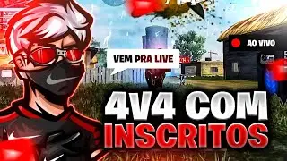 🔥🎮 SALA 4V4 COM INSCRITOS 🔥💥 FF AO VIVO 🎥