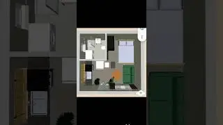 small house plan under area of 240 square feet # youtube shorts # 5d planner