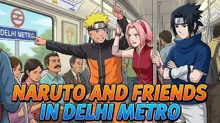 Naruto and friends in Delhi Metro 😂 | HAPPY NEW YEAR 2026| Anime Parody