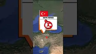10 Countries That Love Or Hate Israel #maps #shorts #adiaava