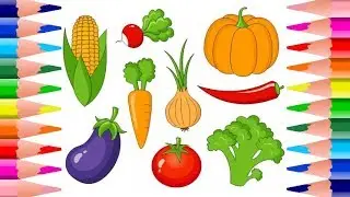 Coloring Pages Fruits and Vegetables Draw and Color Coloring Books for Kids