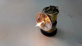 Calciumcarbidlamp first try