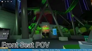 Universal Roblox Theme Park | Gamma Meltdown Coaster Front Seat POV