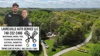 Laurelville Auto Service April 30, 2025 drone view in 4K