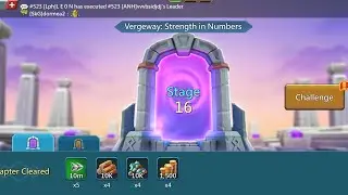 Lords Mobile Vergeway Stage 16| Vergeway Strength In Numbers Stage 16| &lrm;@DevilChickP