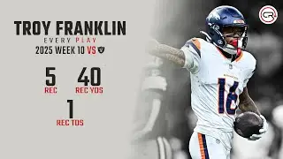 Troy Franklin Week 10 Highlights | Every Target and Catch vs Raiders
