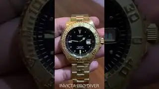 Invicta Pro Diver gold watch