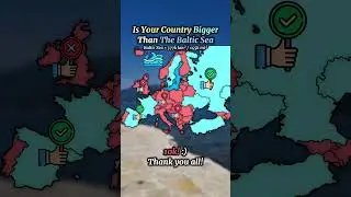 Is your country bigger than the baltic sea #europe #geography #sea
