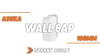 Asuka W100WC | 100mm Wall Cap Air Conditioning Duct