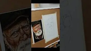 How To Draw An Old Man...#art #ytshorts