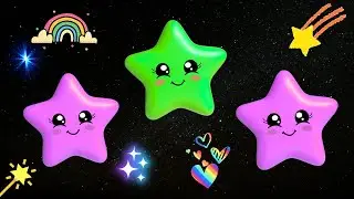 Twinkle Twinkle Little Star🌟Sparkle Sky Sing-Along/Gentle Music /Fun Nursery Rhymes for Happy Kids
