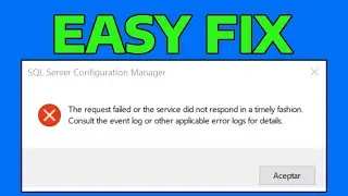 How To Fix The Request Failed or The Service Did Not Respond In a Timely Fashion Error