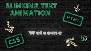 Blinking Text Animation || CSS Text Animation