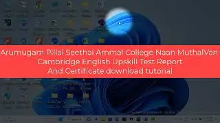 Naan Muthalvan Cambridge English Upskill final exam report