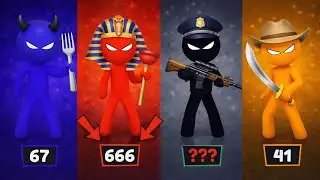 Stickman Party Tournament Mode 1234 Players Mini Games Update part 10 