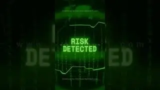 RISK DETECTED   Retro CRT green screen glitch text animation