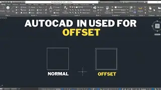 Autocad in used for offset | Autocad tutorials | offset command | offset in autocad | CAD tips