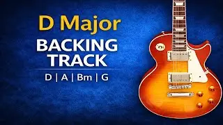 D Major Backing Track 🎸 | Pentatonic | 70 BPM | Guitar Practice